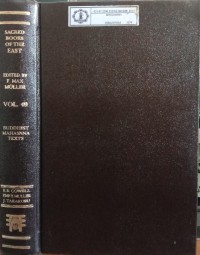 Image of The Sacred Books of The East Vol. 49 : Buddhist Mahayana Texts
